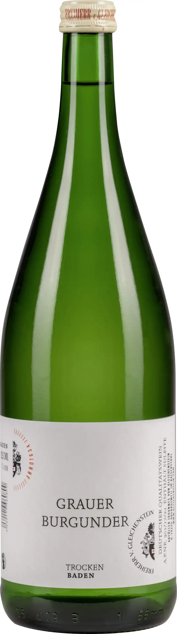 Grauer Burgunder trocken Weingut Freiherr von Gleichenstein 2024 | 1 Liter