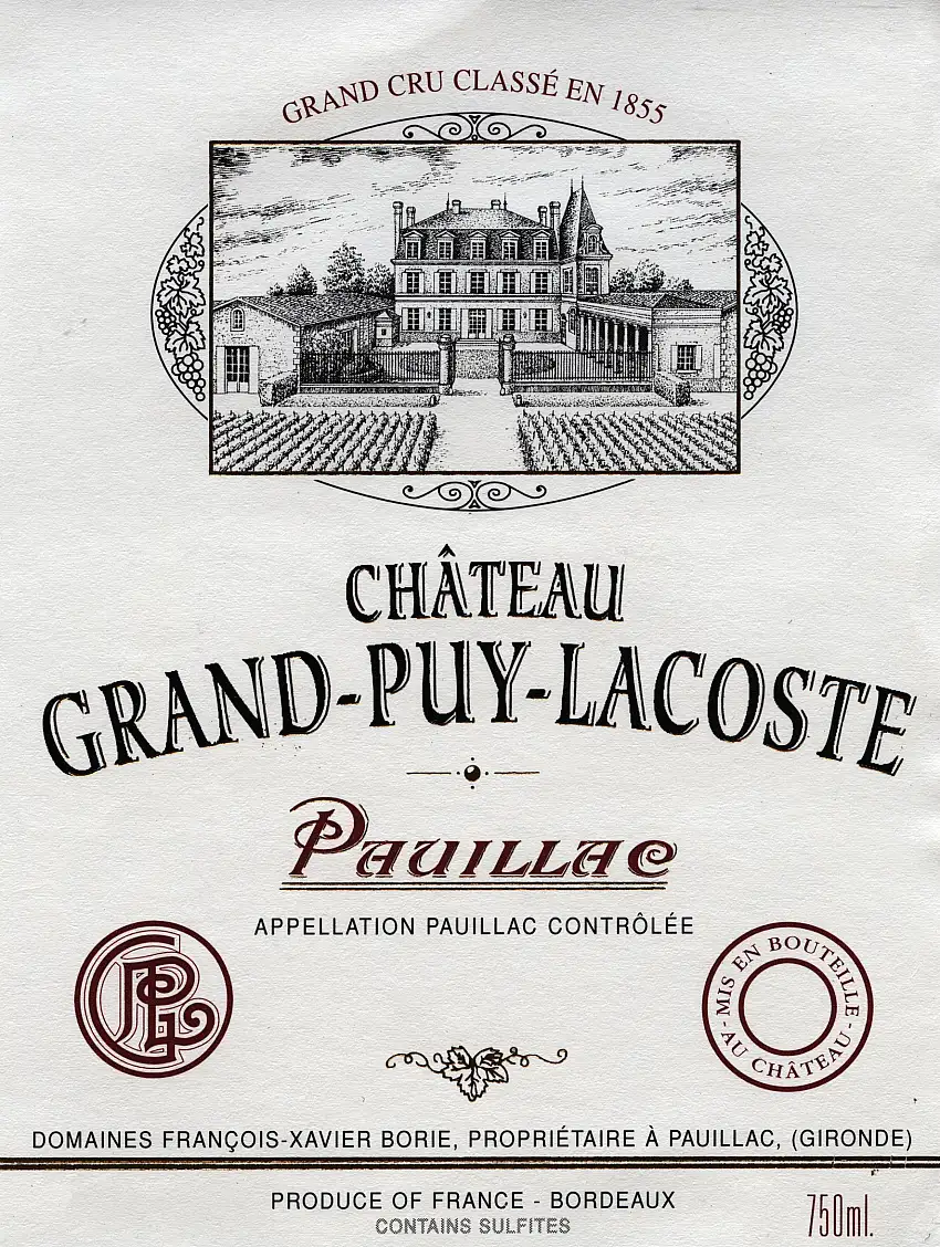 Chateau Grand Puy Lacoste 5eme Cru 2010 0,375 l