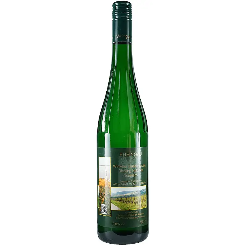 2018 Winkeler Hasensprung Riesling Kabinett feinherb - Weingut Abteihof St. Nicolaus