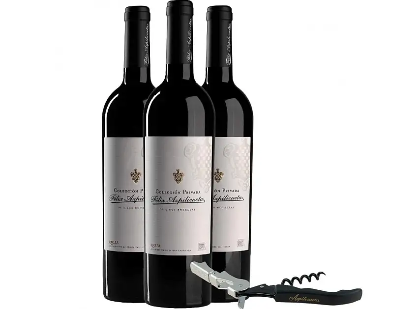 3 Félix Azpilicueta Colección Privada + 1 Sacacorchos de Regalo