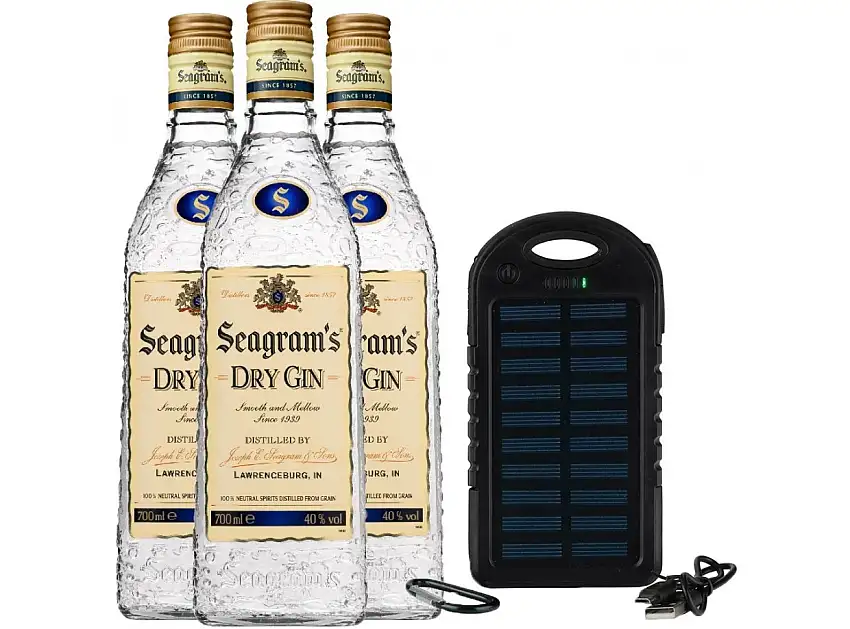 3 Seagrams + Batería Externa de Regalo
