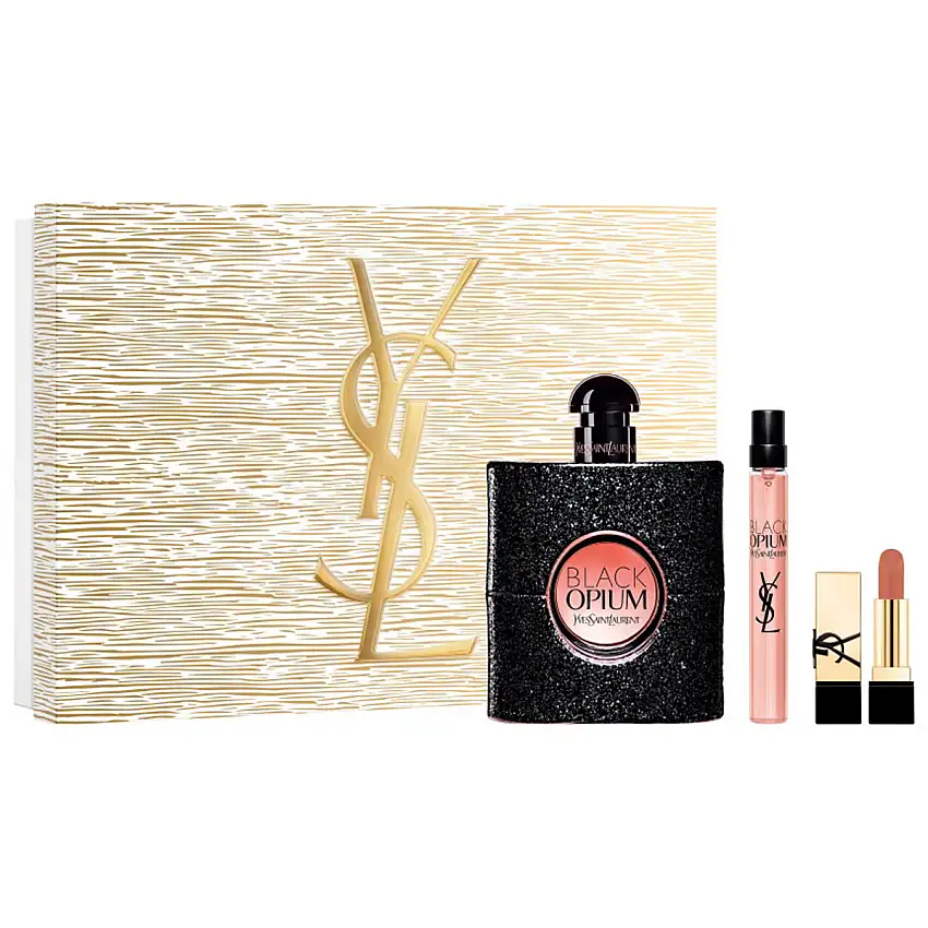 Yves Saint Laurent Black Opium Geschenkset EdP 90ml+10ml+ Lippenstift