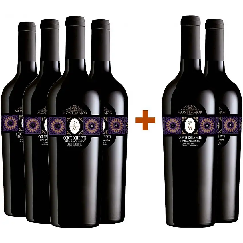 4+2 Paket Corte delle Fate Aglianico Irpinia DOC trocken - Montemajor