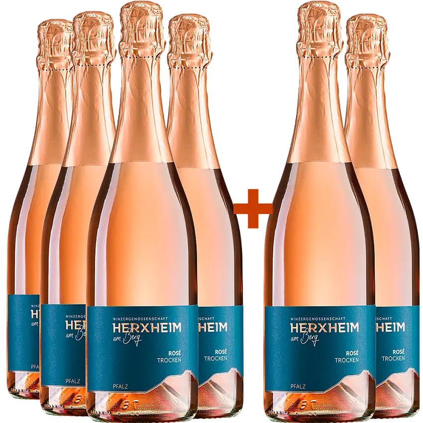 4+2 Paket Rosé Sekt trocken - Winzergenossenschaft Herxheim am Berg