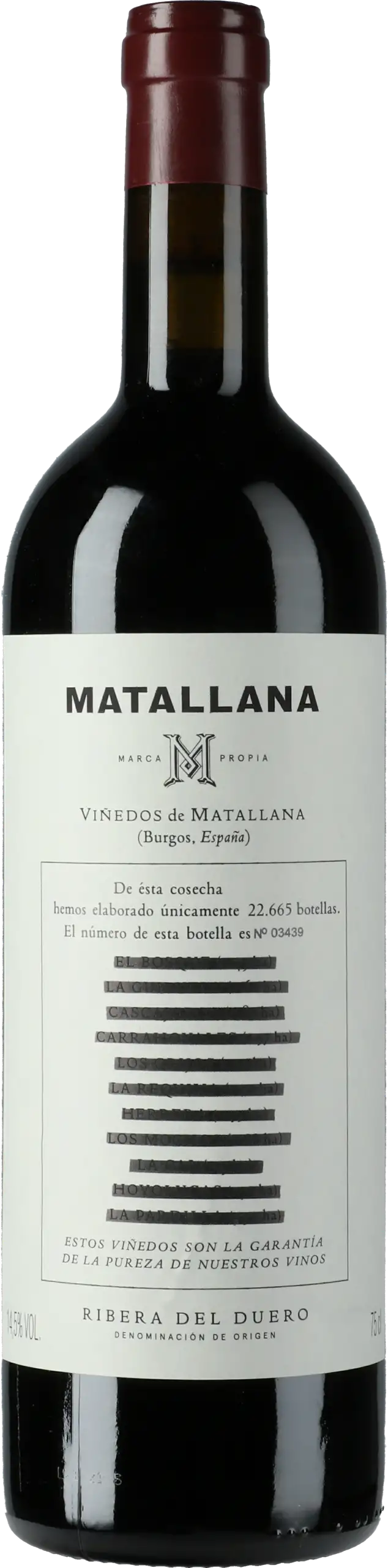 Bodegas Telmo Rodriguez Ribera del Duero: Matallana 2022