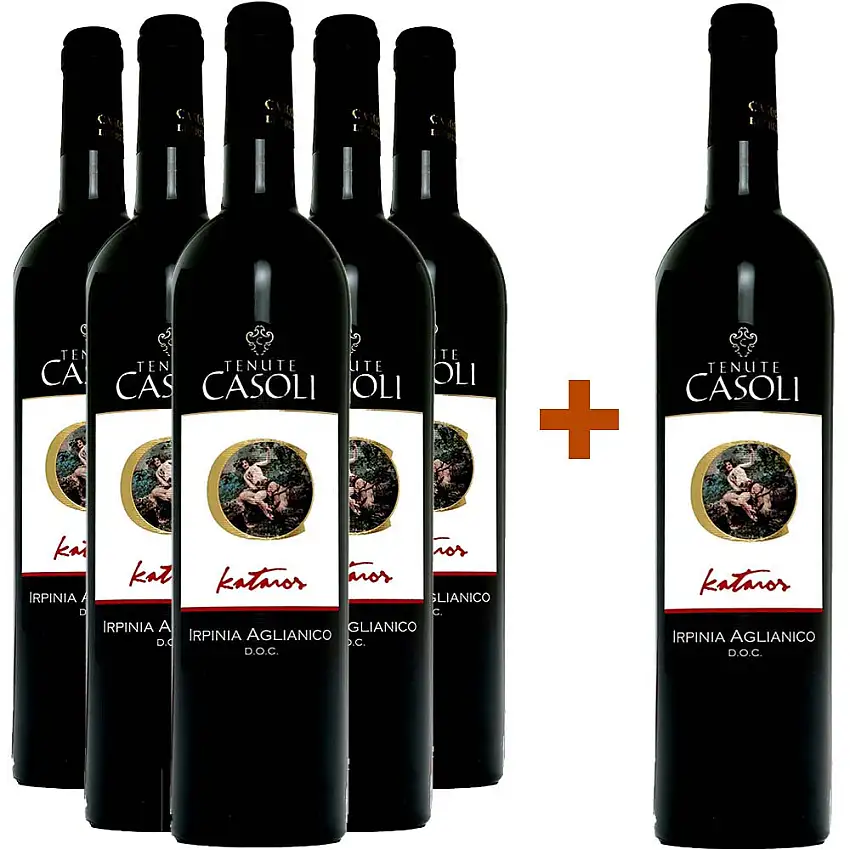 5+1 Paket Kataros Irpinia Aglianico DOC - Tenute Casoli