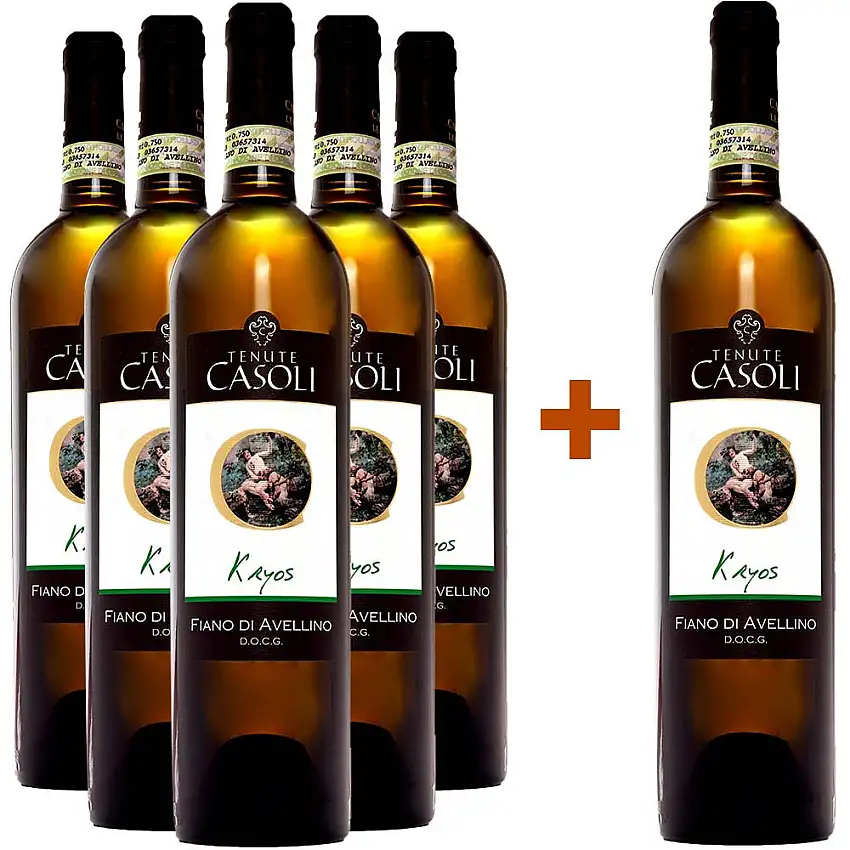 5+1 Paket Kryos Fiano di Avellino DOCG - Tenute Casoli