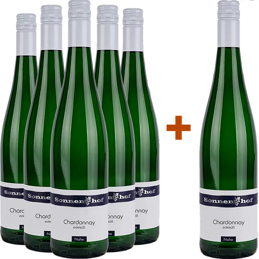5+1 Paket 2025 Chardonnay Spätlese edelsüß - Weingut Sonnenhof Langenlonsheim