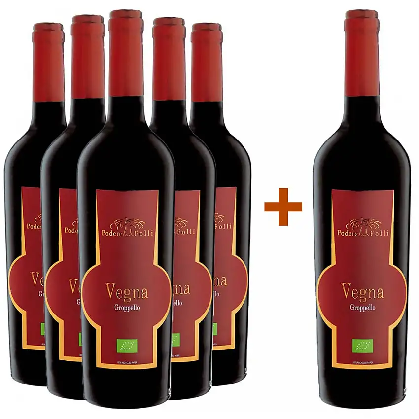 5+1 Paket Vegna Riviera del Garda Classico Groppello DOC - Podere dei Folli