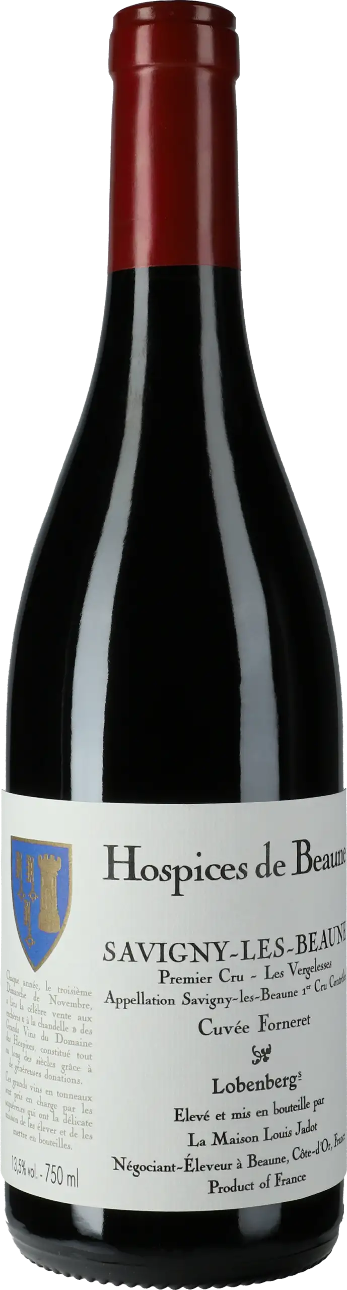 Louis Jadot: Savigny Les Beaune Premier Cru Les Vergelesses Cuvée Forneret - Hospices de Beaune 2022