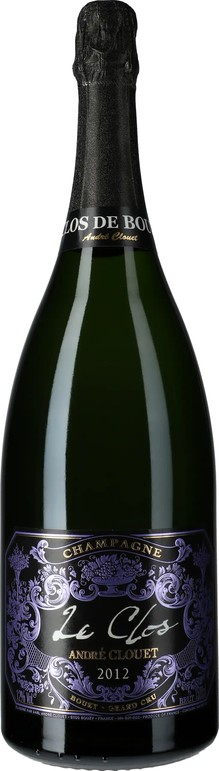 Andre Clouet: Champagne Le Clos de Bouzy Grand Cru Brut 2012 1,5 l