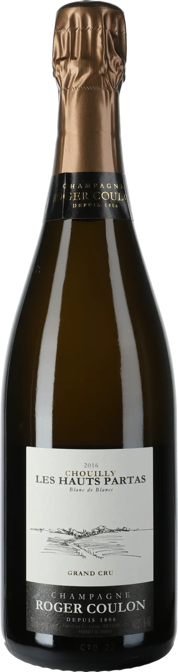 Roger Coulon: Champagne Les Hauts Partas Blanc de Blancs Chouilly Grand Cru Brut Nature 2018
