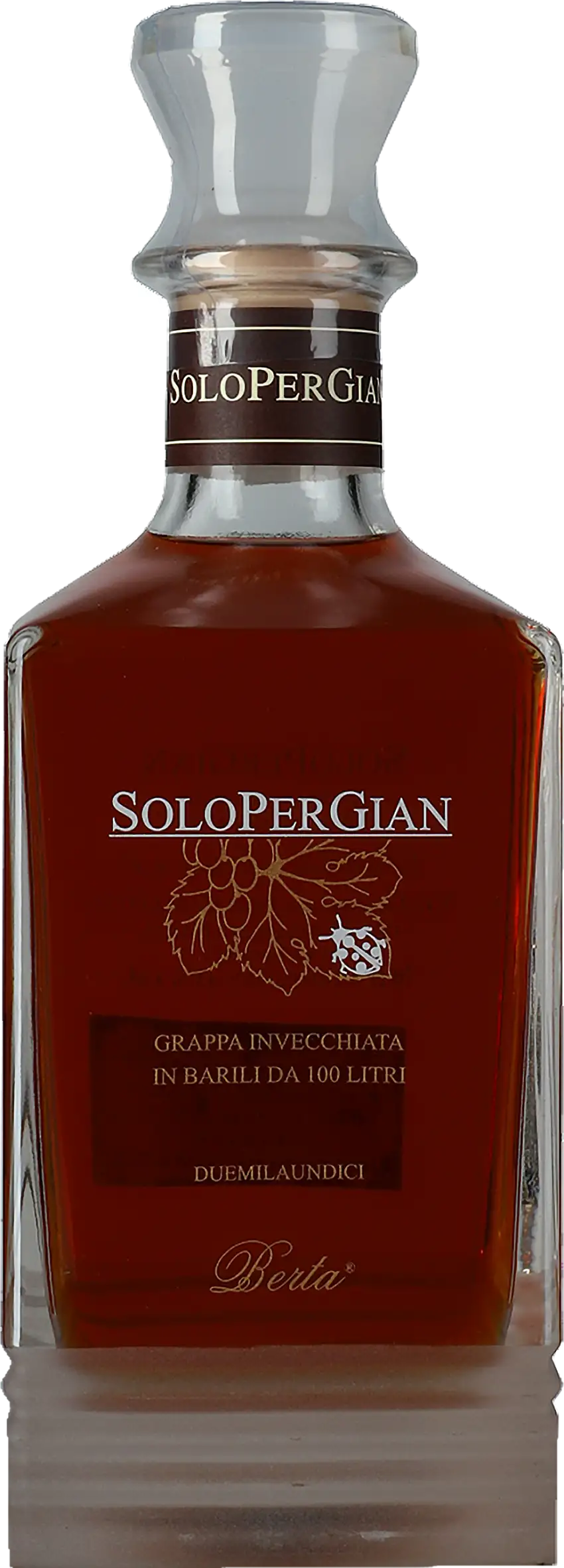 Berta: Grappa Solo Per Gian Sonderfüllung Fass 90 2011