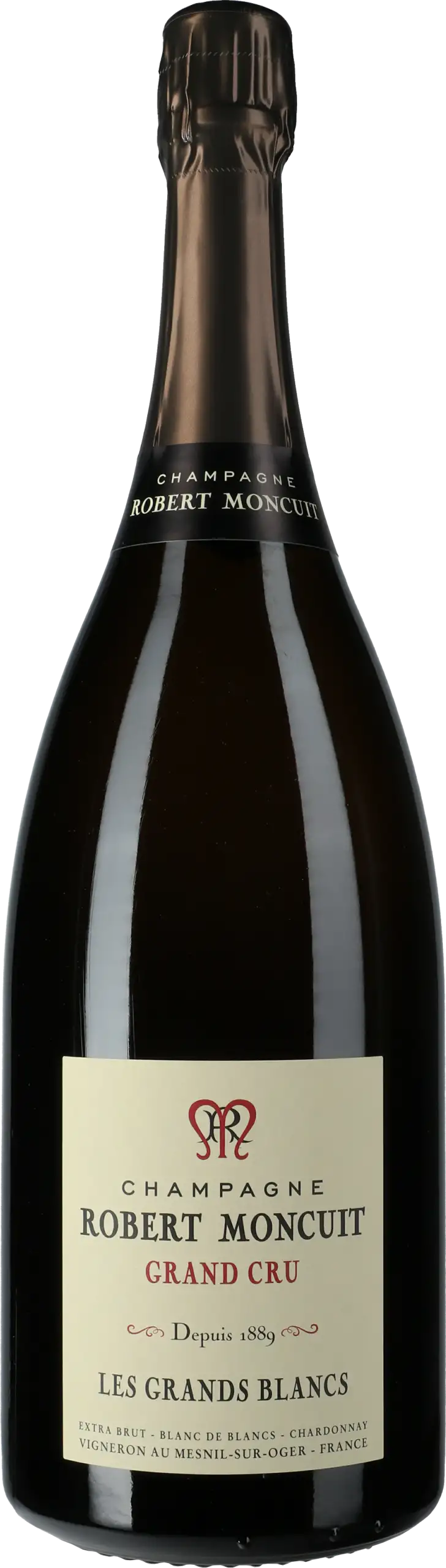Robert Moncuit: Champagne Grand Cru Les Grands Blancs Blanc de Blancs Extra Brut 3,0 l