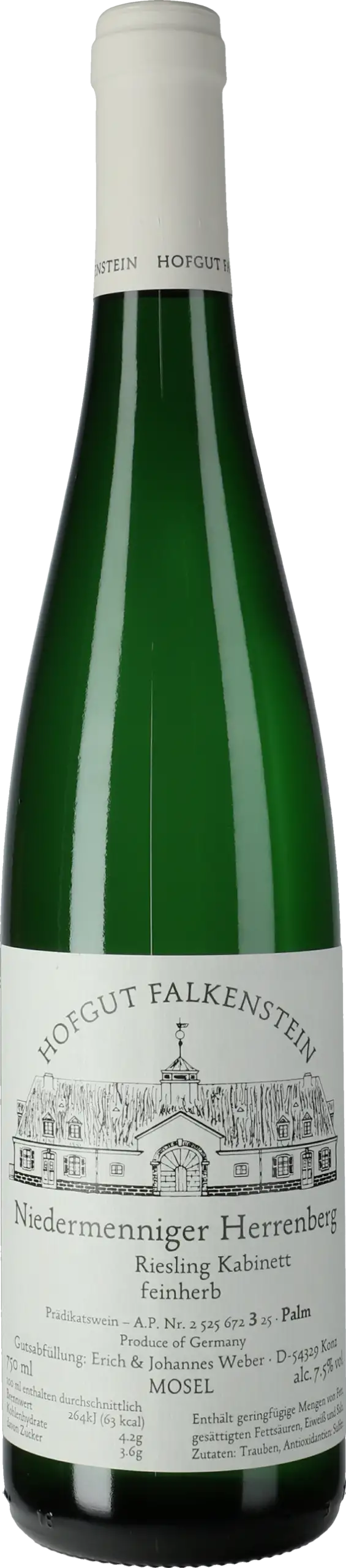 Hofgut Falkenstein: Riesling Niedermenniger Herrenberg Kabinett Palm 2024