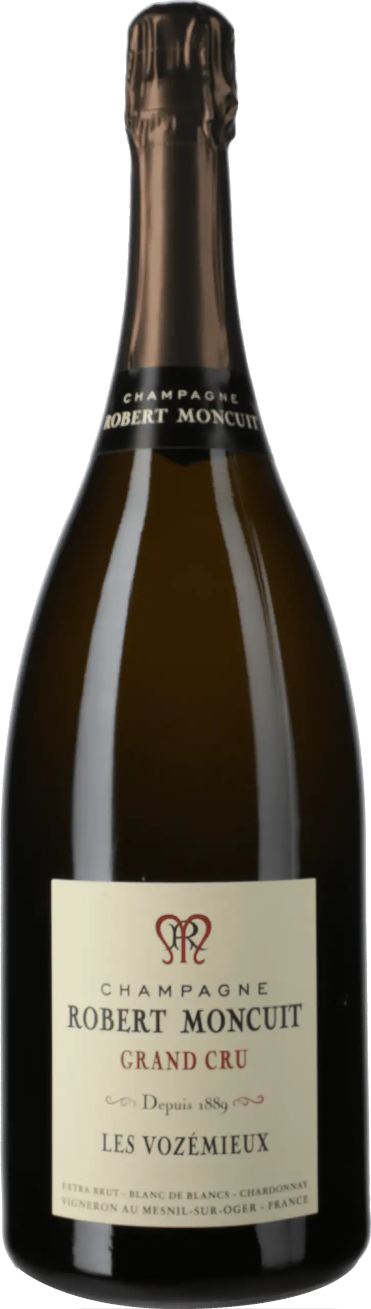 Robert Moncuit: Champagne Grand Cru Les Vozémieux Blanc de Blancs Extra Brut 2016 1,5 l