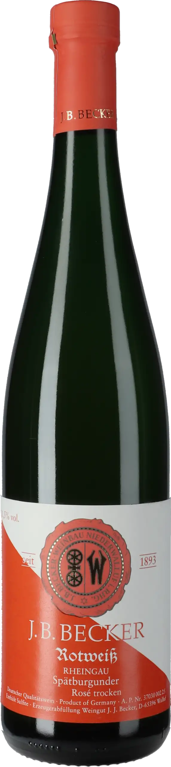 J. B. Becker: Spätburgunder Rheingau Rotweiß 2023