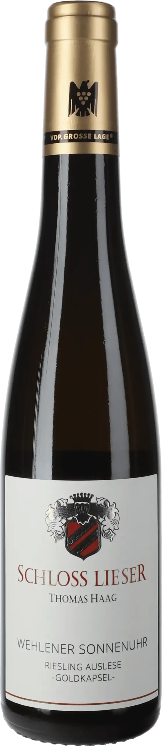 Thomas Haag / Schloss Lieser: Riesling Wehlener Sonnenuhr Auslese Goldkapsel 2024 0,375 l