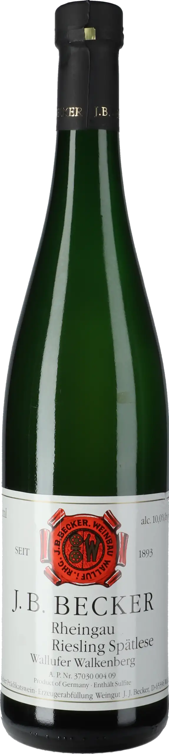 J. B. Becker: Riesling Spätlese Wallufer Walkenberg 2008