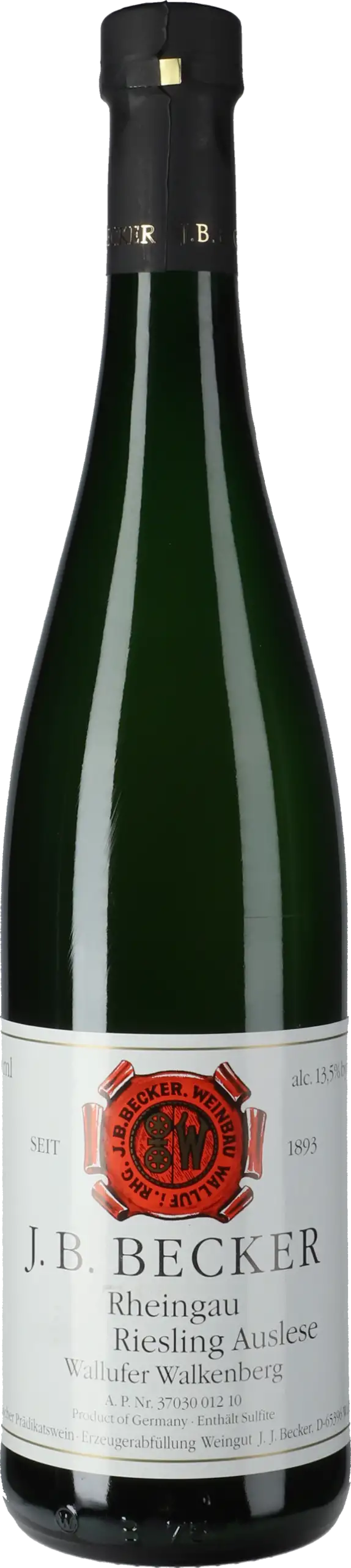 J. B. Becker: Riesling Wallufer Walkenberg Auslese 2009