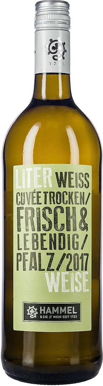 Literweise Cuvée Weiß trocken Weingut Hammel & Cie 2024 | 1 Liter