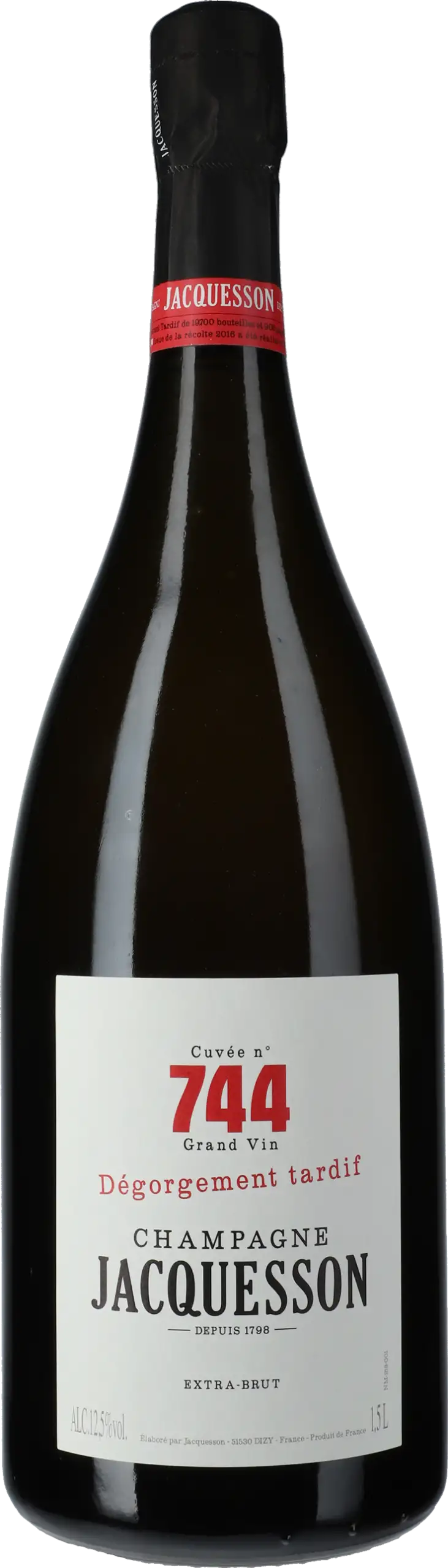 Jacquesson: Champagne Cuvée 744 Degorgement Tardif Extra Brut 1,5 l