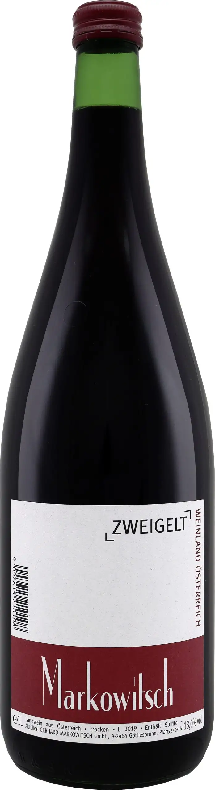 Zweigelt Weingut Markowitsch | 1 Liter