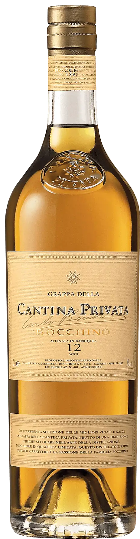 Grappa Della Cantina Privata 12 Anni Bocchino | 0,70 Liter