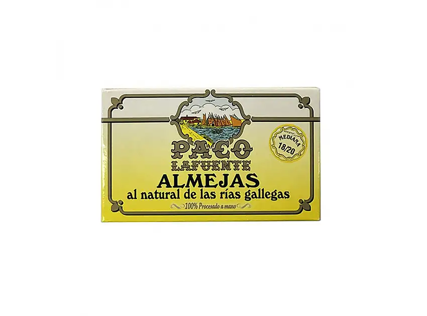 Almejas Paco Lafuente 18/20 115gm