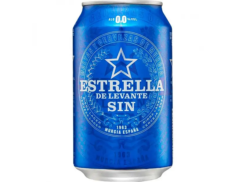 Caja estrella levante sin alcohol Lata 33cl - 24 uds