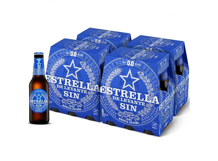 Estrella Levante Sin alcohol 25Cl - Caja 24 uds