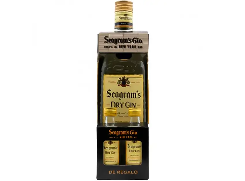 Estuche Gin Seagram's 70 cl con 2 Mini Seagram's