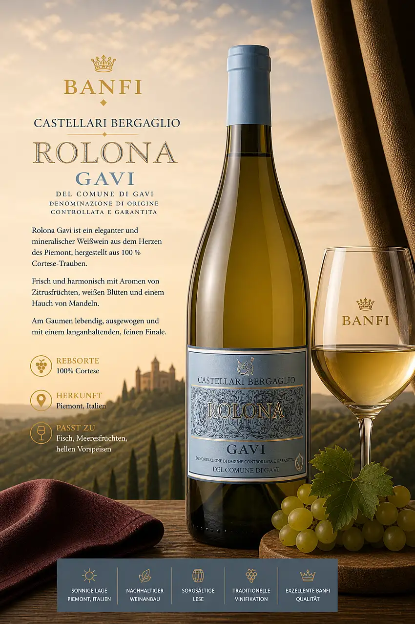 Gavi del Comune di Gavi Rolona DOCG 0.75l 12,5% - 2023 | Castellari Bergaglio