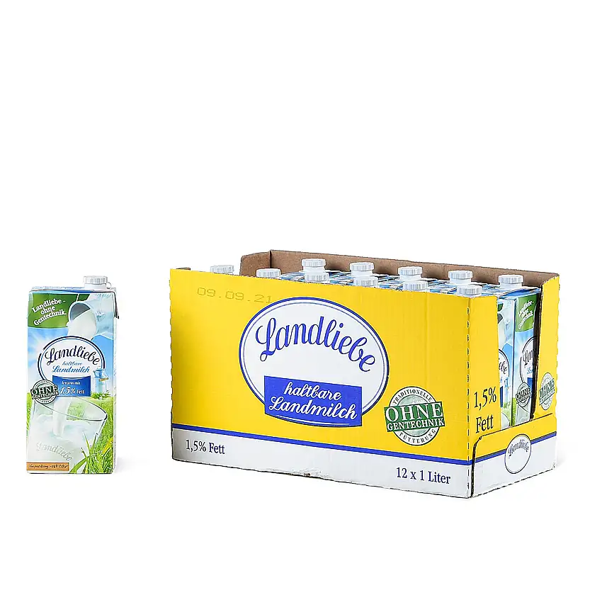 Landliebe haltbare Landmilch 1,5% Fett 12 x 1l