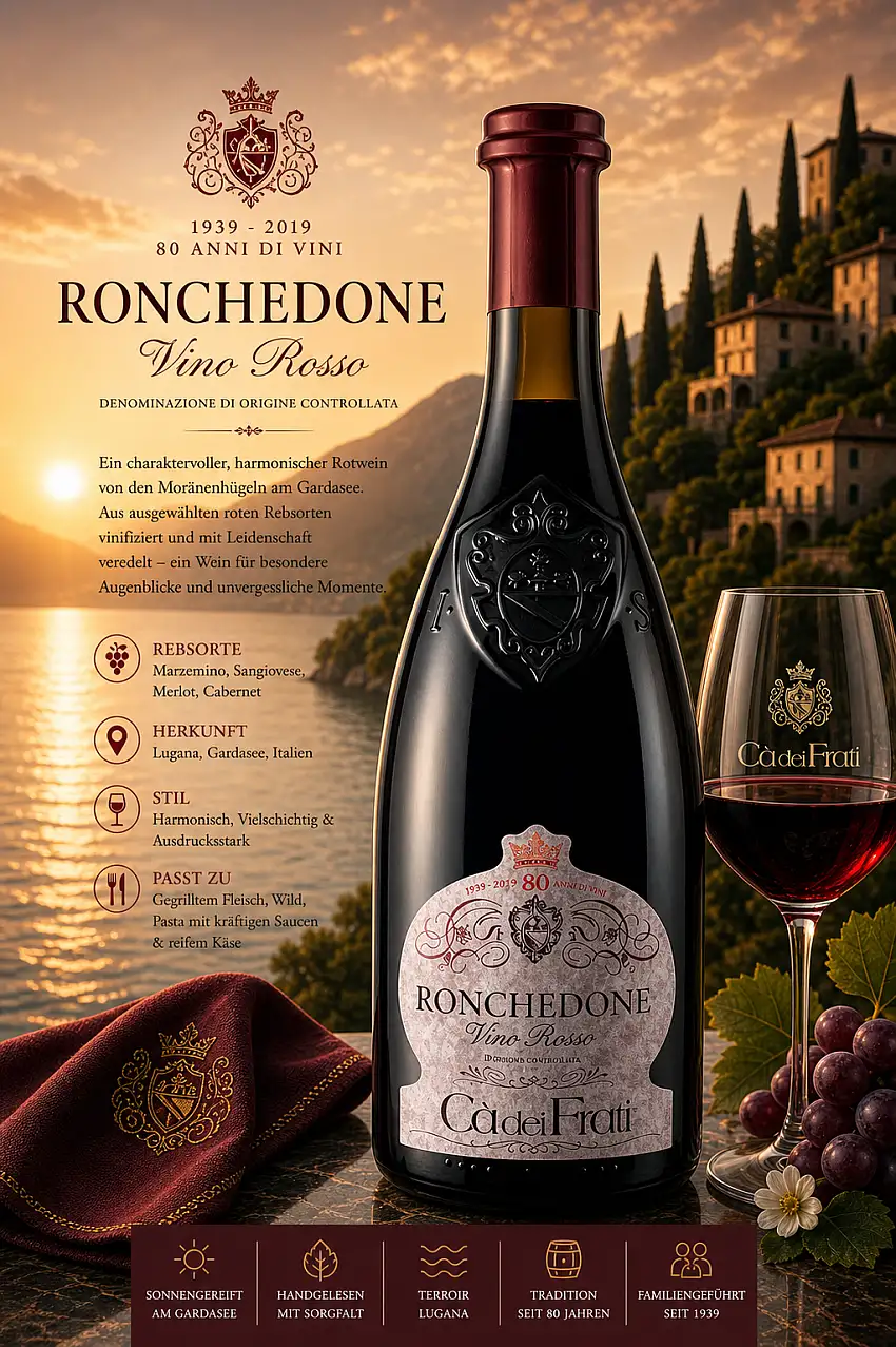 Ronchedone Rosso IGT 0,75l 14% - 2022| Cá dei Frati
