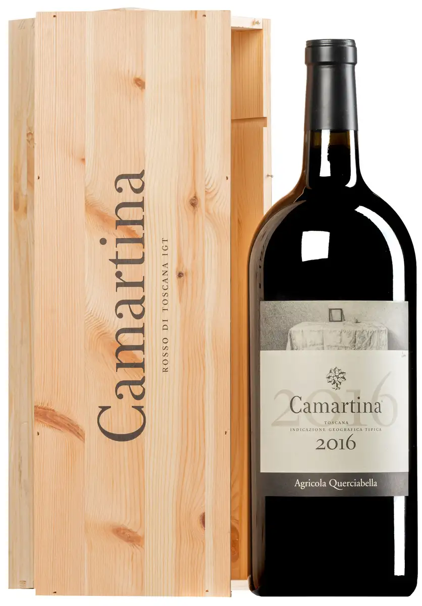 “Camartina” Rosso Toscana IGT 2016 (BIO) · Doppel-MAGNUM in Original-Holzkiste