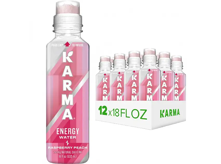 Karma - Agua energética Raspberry 552Ml. Caja 12 ud.