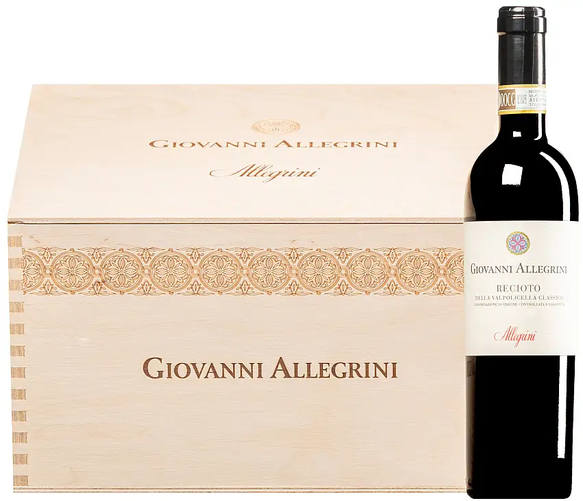 “Giovanni Allegrini” Recioto della Valpolicella Classico DOCG 2019 dolce · 6 Flaschen in Original-Holzkiste