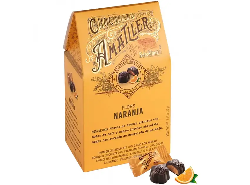 Amatller Bombones Flors Naranja 72gr.
