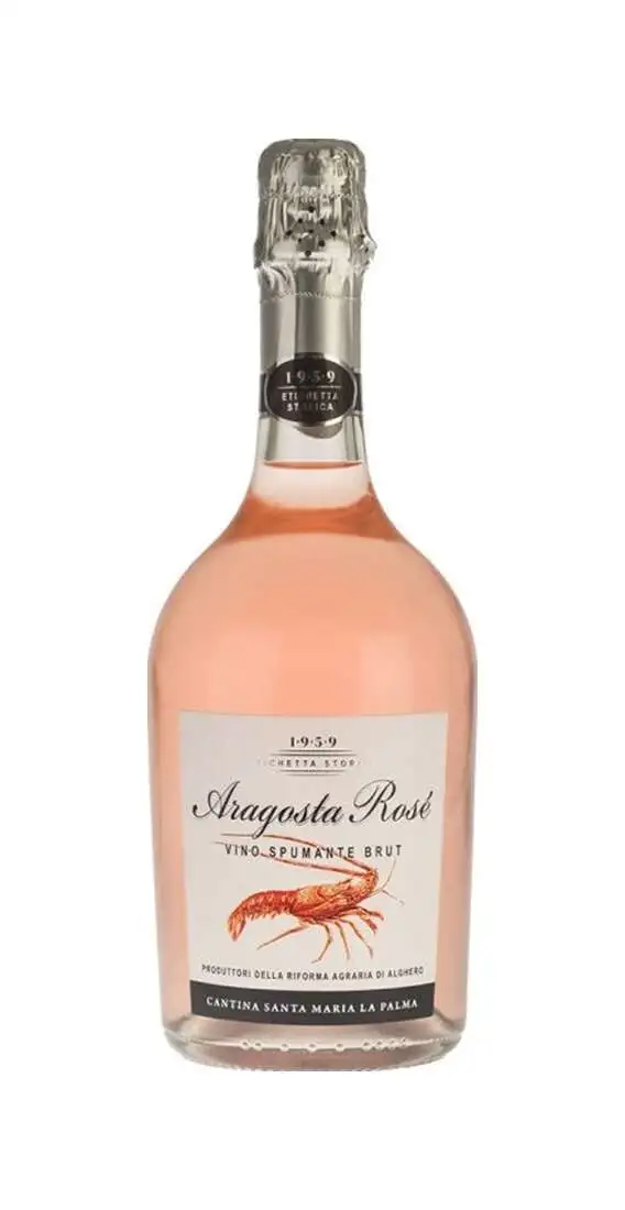 ARAGOSTA Brut Rosé-Schaumwein cantina santa maria la palma