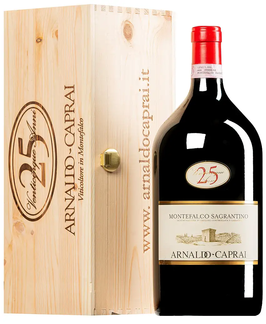 “25 Anni” Sagrantino di Montefalco DOCG 2020 · Doppel-MAGNUM in Original-Holzkiste