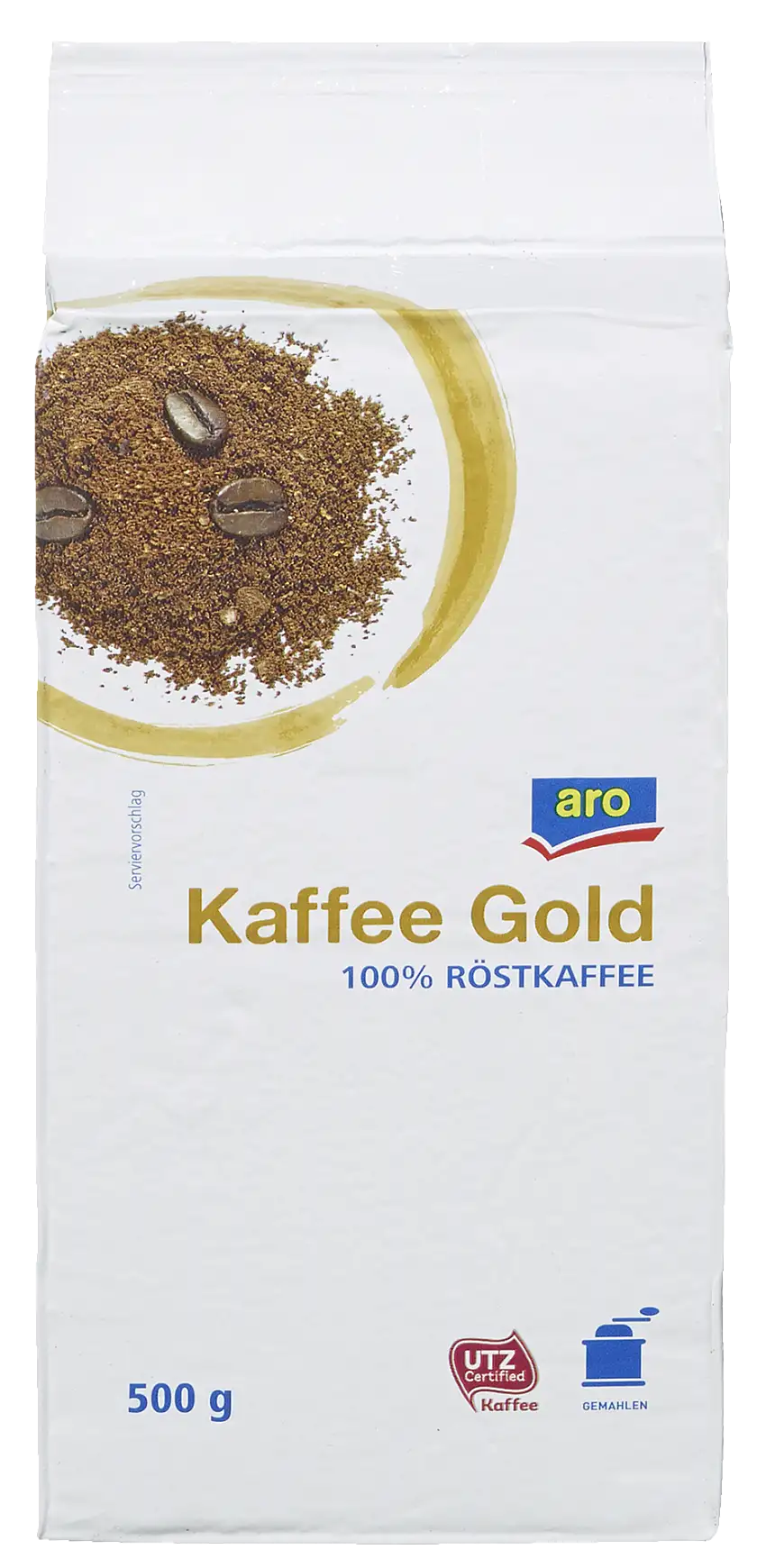 aro Kaffee Gold UTZ - 1 x 500 g Vakuumpackung