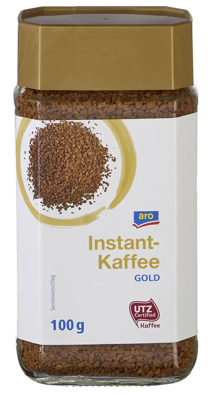 aro UTZ Instant Kaffee Gold - 100 g Tiegel