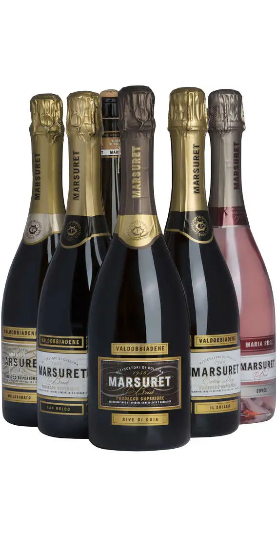 Auswahl 6 Proseccos MARSURET
