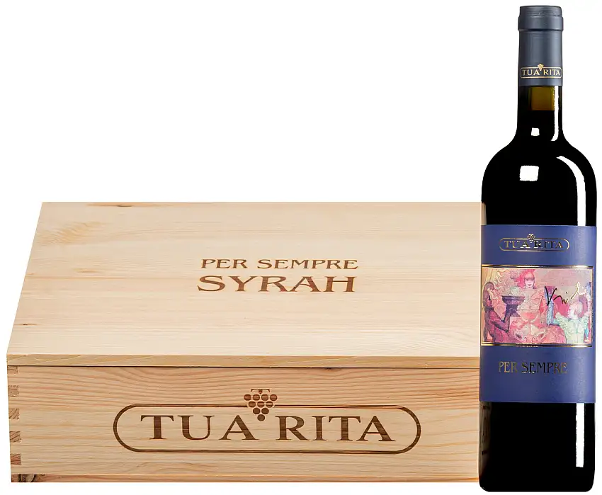 “Per Sempre” Syrah Toscana IGT 2022 · 3 Flaschen in Original-Holzkiste
