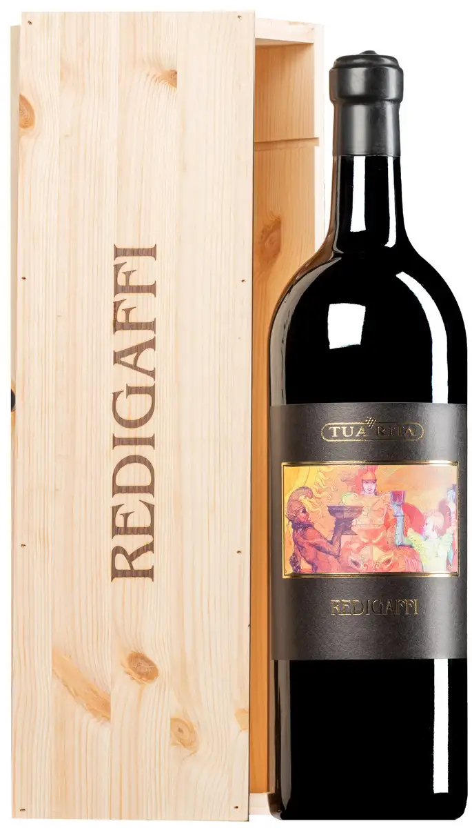 “Redigaffi” Merlot Toscana IGT 2022 · Doppel-MAGNUM in Original-Holzkiste