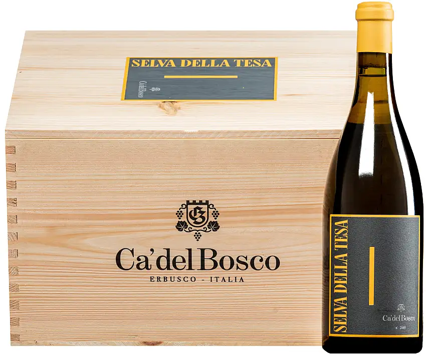 “Selva della Tesa” Chardonnay Sebino IGT 2020 · 6 Flaschen in Original-Holzkiste