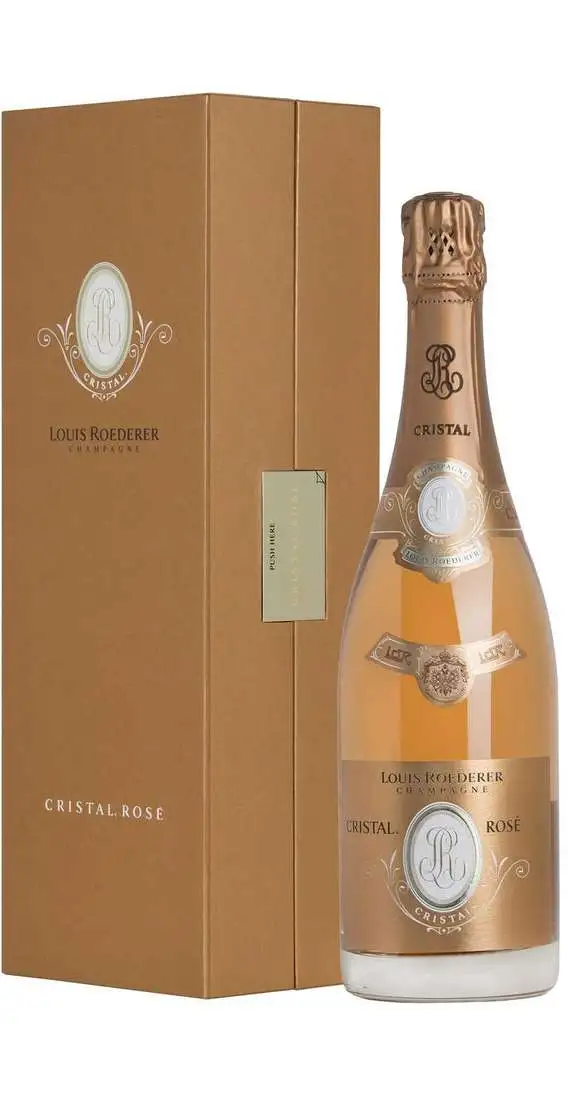 Champagner Brut CRISTAL ROSÉ 2014, verpackt LOUIS ROEDERER