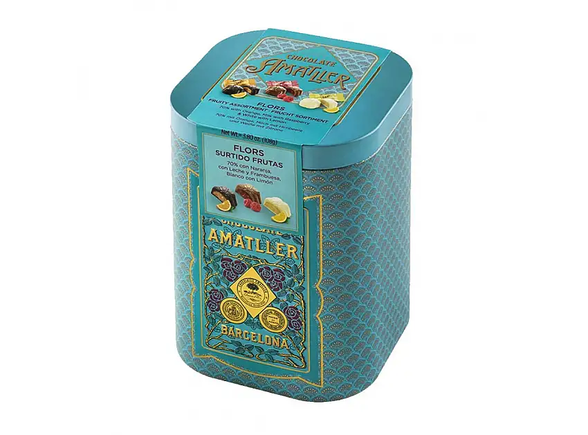 Chocolate Amatller Surtido Flores de Frutas 108gr.