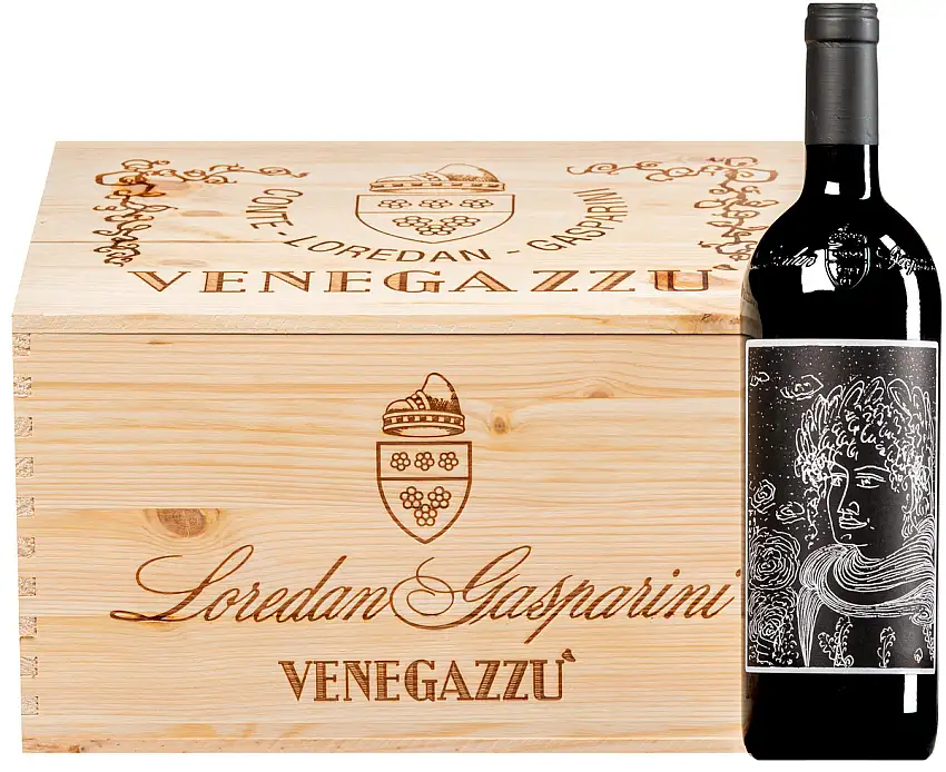 “Capo di Stato” Rosso Superiore Montello Asolo DOC 2019 · 6 Flaschen in Original-Holzkiste
